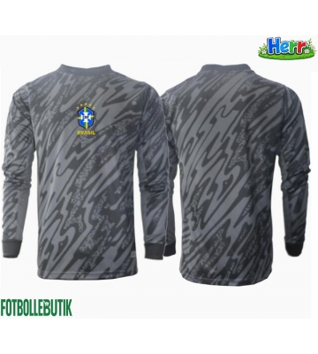 Brasilien Målvakt Bortatröja Copa America 2024 Långärmad